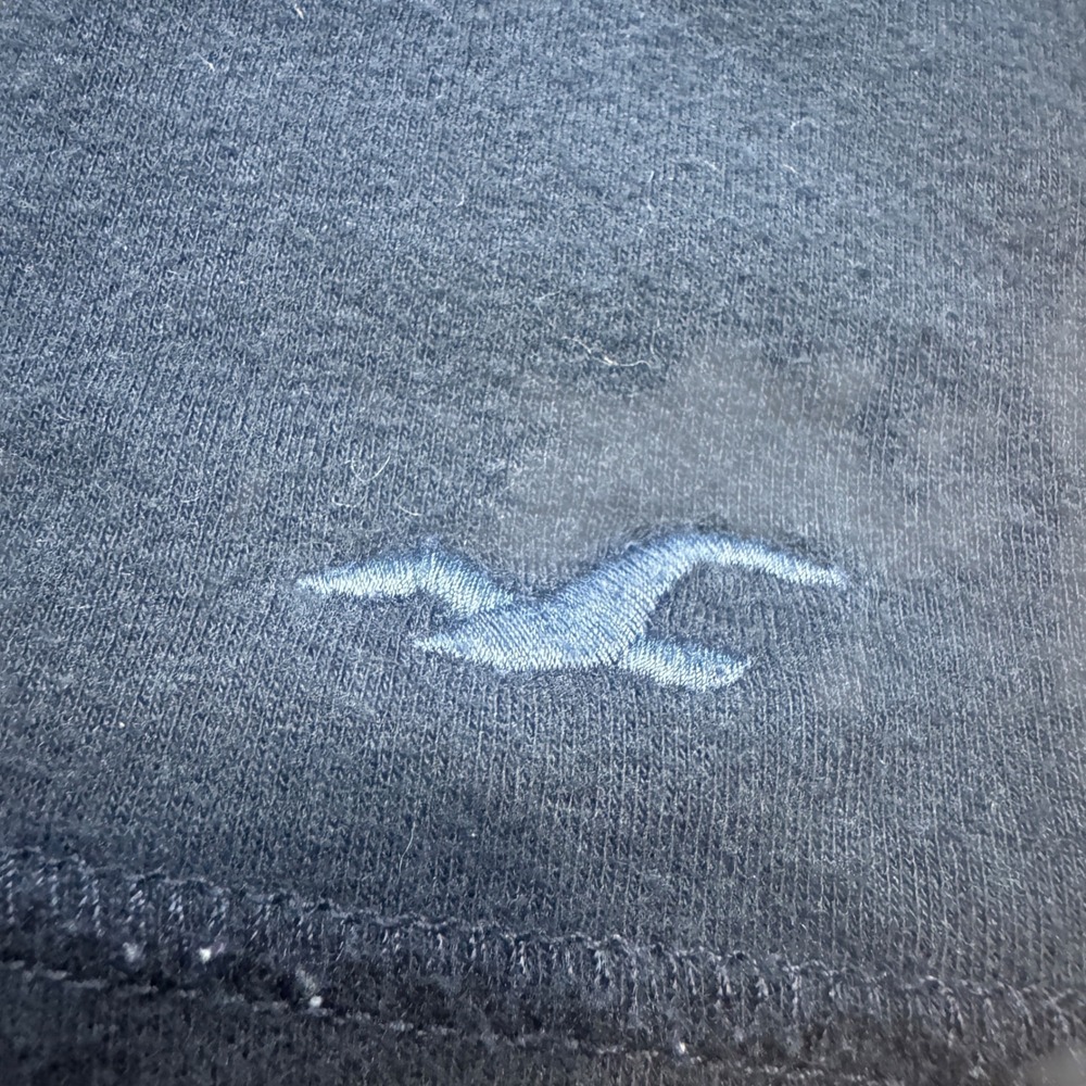 VTG Y2K Hollister Womens Navy Blue Lace Trim V-Neck Cami‎ Tank Top Size Large - Picture 3 of 6